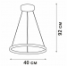 Подвесной светодиодный светильник Vitaluce V04600-03/1S
