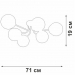 Потолочная люстра Vitaluce V4997-1/6PL