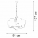 Подвесная люстра Vitaluce V1855-1/6