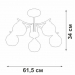 Потолочная люстра Vitaluce V4286-0/5PL