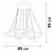 Подвесная светодиодная люстра Vitaluce V04628-13/3S