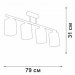 Потолочная люстра Vitaluce V4923-1/4PL