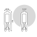 Лампа светодиодная Gauss G9 4.5W 4100K прозрачная 107809204
