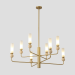 Подвесная люстра Crystal Lux SIMPLY SP8 BRASS