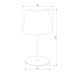 Настольная лампа TK Lighting 2936 Maja Black
