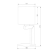 Настольная лампа TK Lighting 5198 Troy White