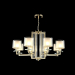 Подвесная люстра Crystal Lux Nicolas SP-PL8 Gold/White
