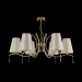 Подвесная люстра Crystal Lux Renata SP6 Gold