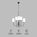 Подвесная люстра Eurosvet Abbey 60164/6 черный Smart