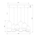 Подвесная люстра TK Lighting 3359 Marco Silver
