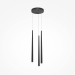 Подвесная светодиодная люстра Maytoni Cascade MOD132PL-L28BK1
