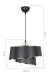 Подвесной светильник Toplight Adriana TL1621H-01BK