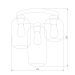 Потолочная люстра TK Lighting 3318 Marco Green