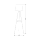 Торшер TK Lighting 698 Vaio White