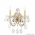 Бра Crystal Lux Odelis AP2 Gold