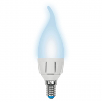 Лампа светодиодная диммируемая Uniel E14 7W 4000K матовая LED-CW37 7W/4000K/E14/FR/DIM PLP01WH UL-00004298