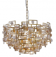 Подвесная люстра Crystal Lux Diego SP9 D600 Gold