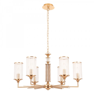 Подвесная люстра Crystal Lux Gloria SP6 Brass