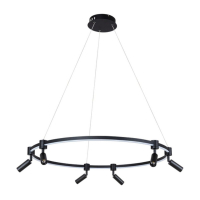 Подвесная светодиодная люстра Arte Lamp Ring A2186SP-1BK