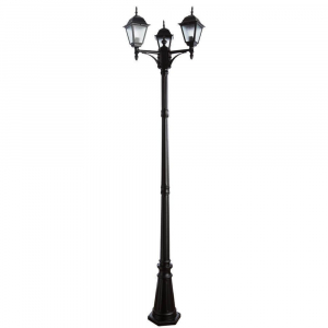 Садово-парковый светильник Arte Lamp Bremen A1017PA-3BK