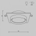 Встраиваемый светильник Maytoni Hoop DL086-GX53-SQ-BW