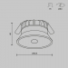 Встраиваемый светильник Maytoni Technical Downlight DL055-8W3K-SEN-W