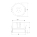 Встраиваемый светодиодный светильник Elektrostandard Forte 25071/LED a069411